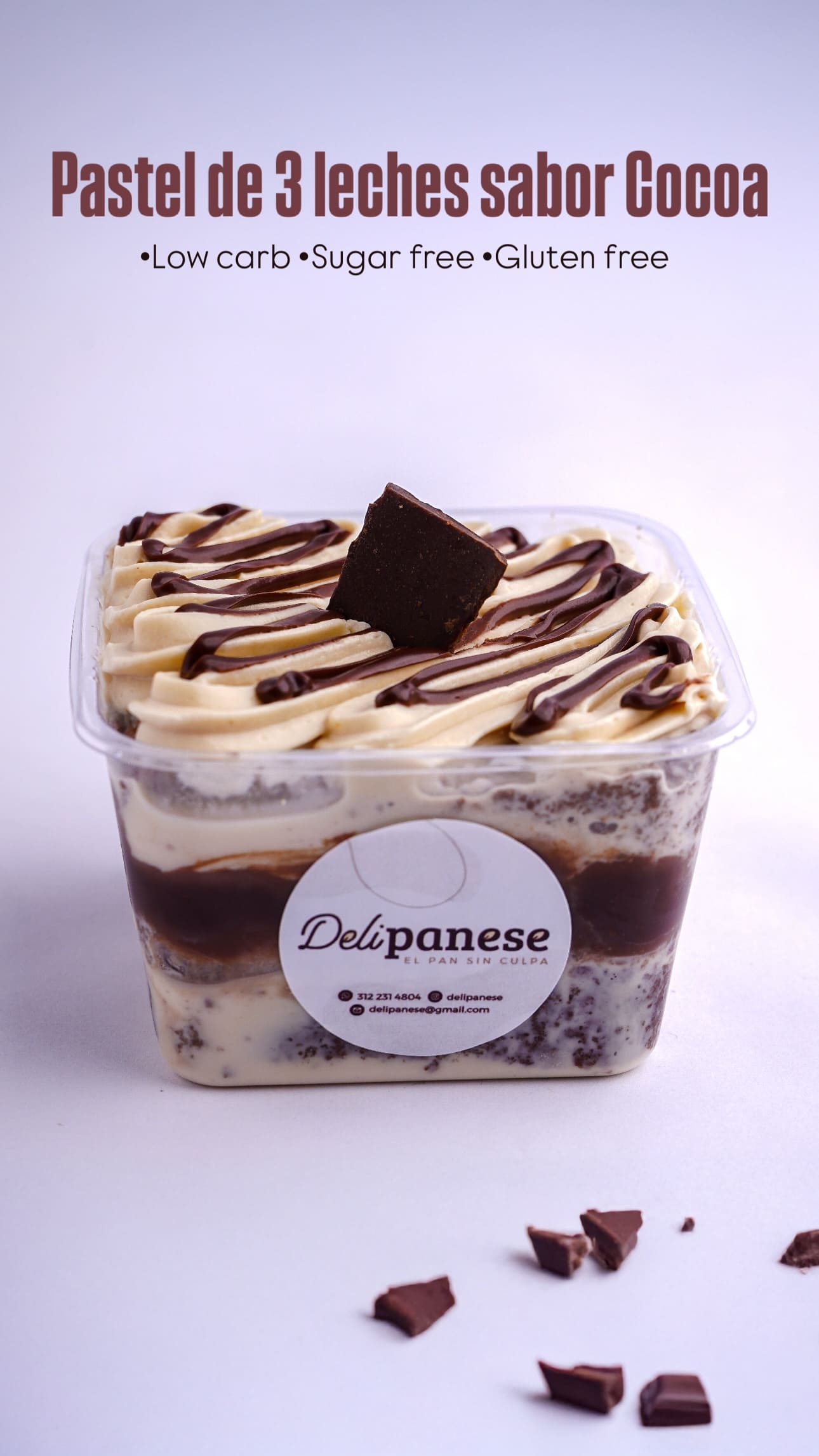 Pastel 3 leches Cocoa